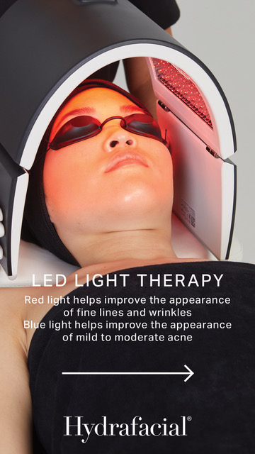 Hydrafacial treatment LED Light Therapy