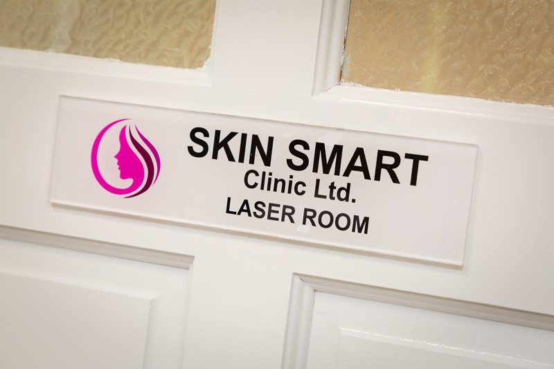 Skin Smart laser room signage